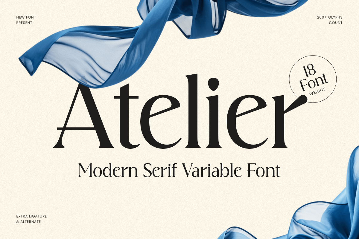 Atelier - Modern Serif Variable Font Family – Sensatype Studio