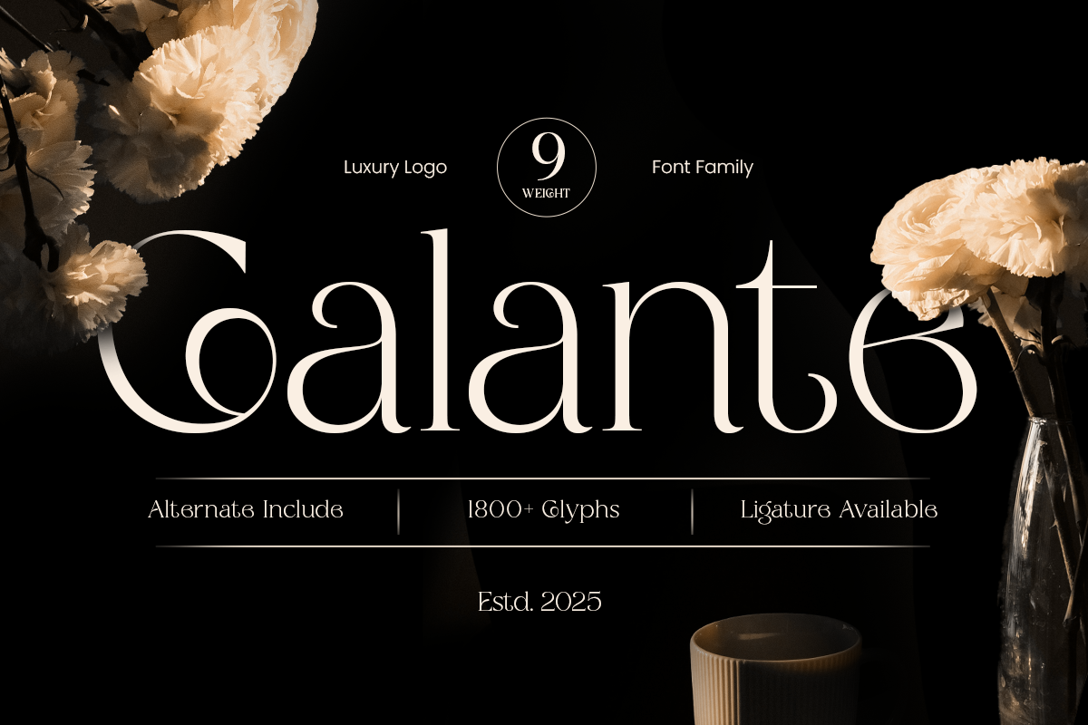 Galante - Branding Luxury Font Family – Sensatype Studio
