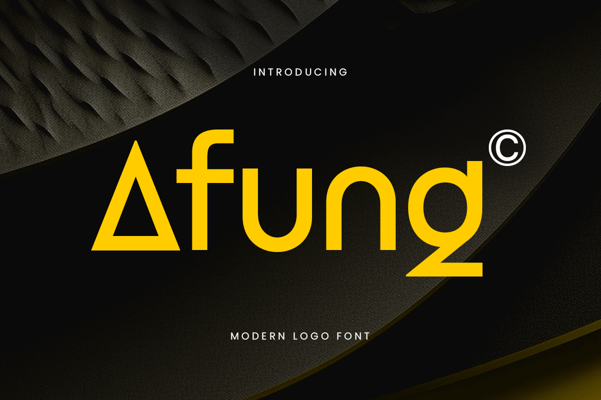 Afung - Modern Logo Font – Sensatype Studio