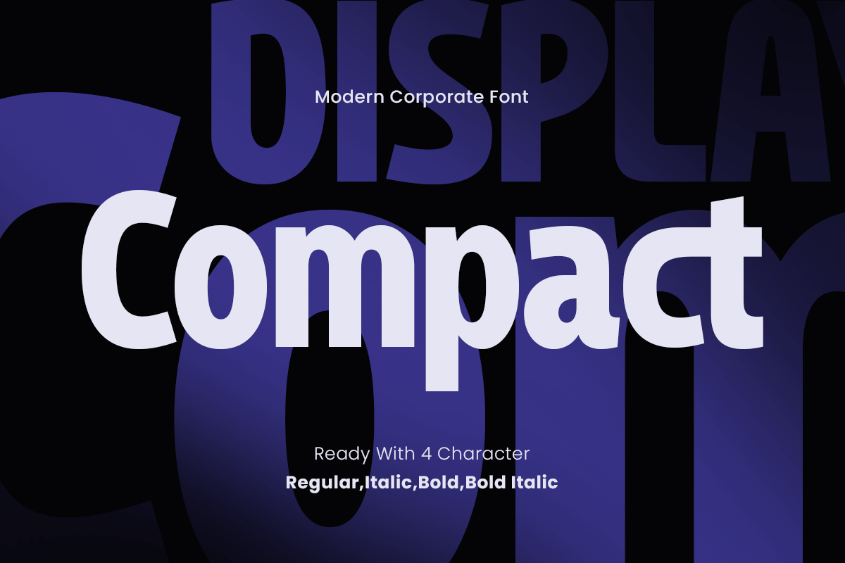 Compact - Modern Corporate Font – Sensatype Studio