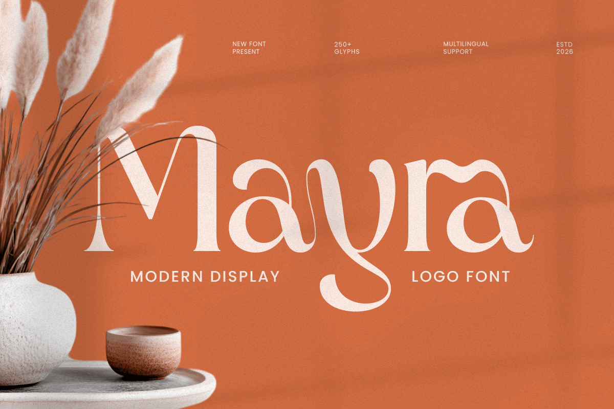 Mayra - Modern Display Logo Font – Sensatype Studio