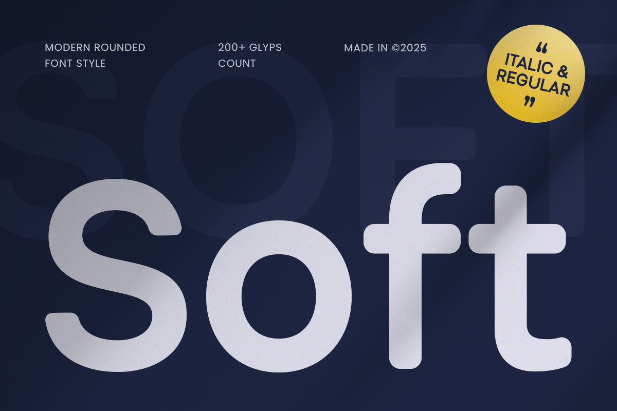 Laramy Rounded Soft Soft - Modern Rounded Font – Sensatype Studio
