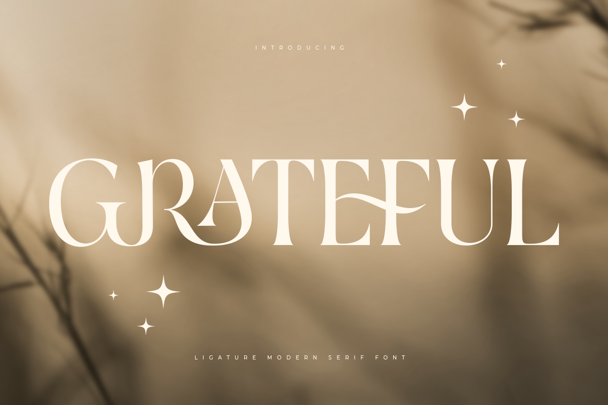 Grateful - Ligature Modern Serif Font 1.png
