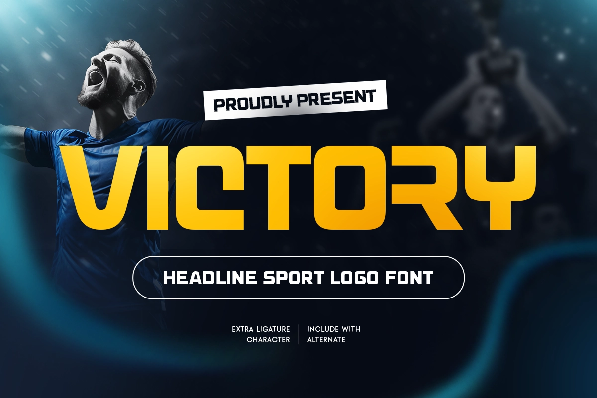 Victory - Headline Sport Logo Font.webp