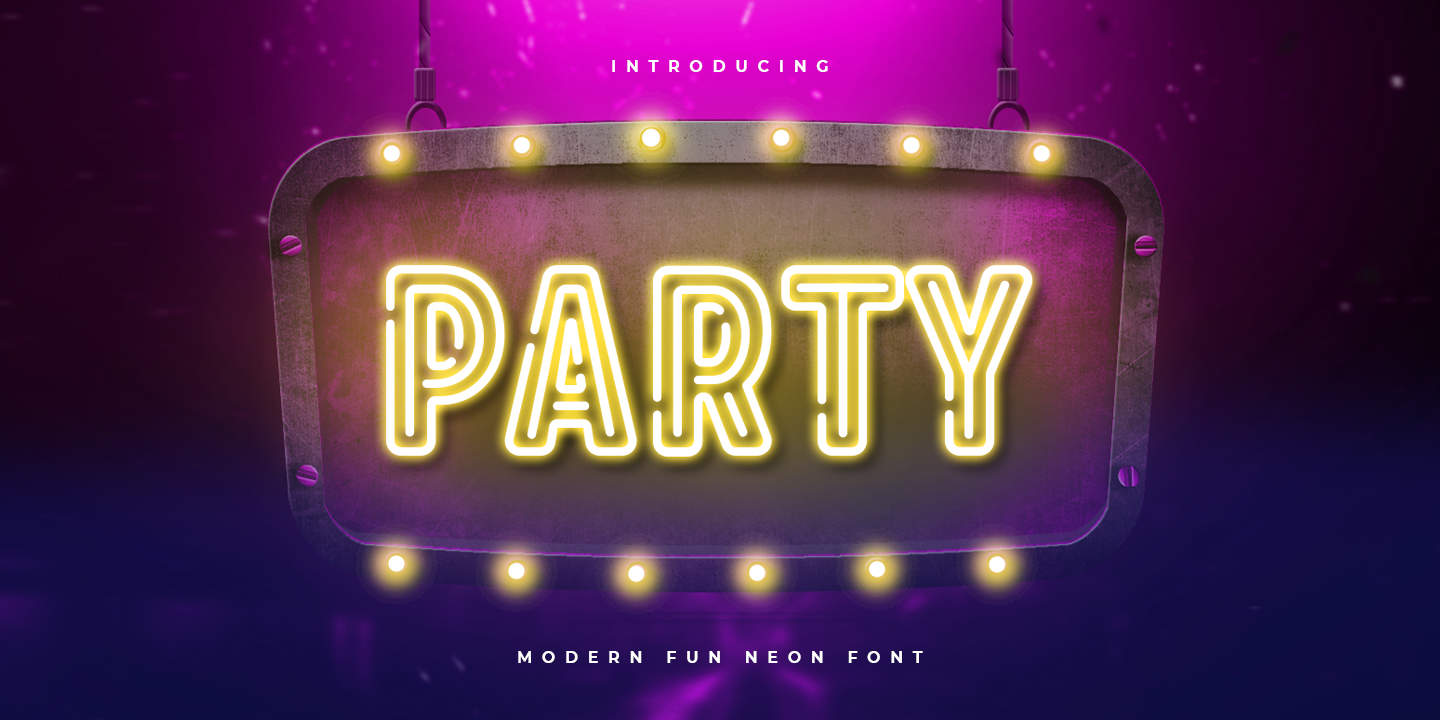 Party - Modern Fun Neon Font 1.png