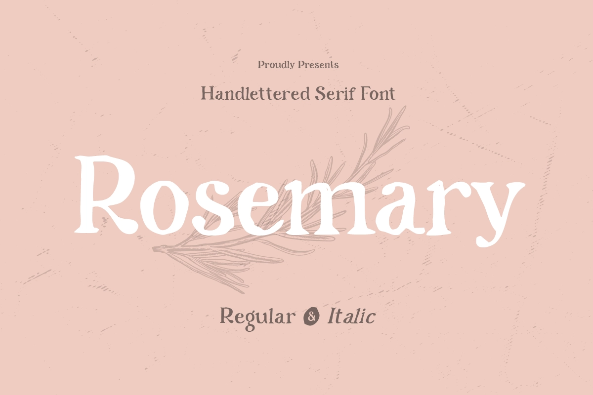 Rosemary - Handlettered Serif Font.webp