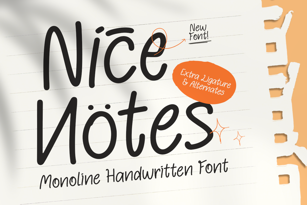 Nice Notes - Monoline Handwritten Font 1.png