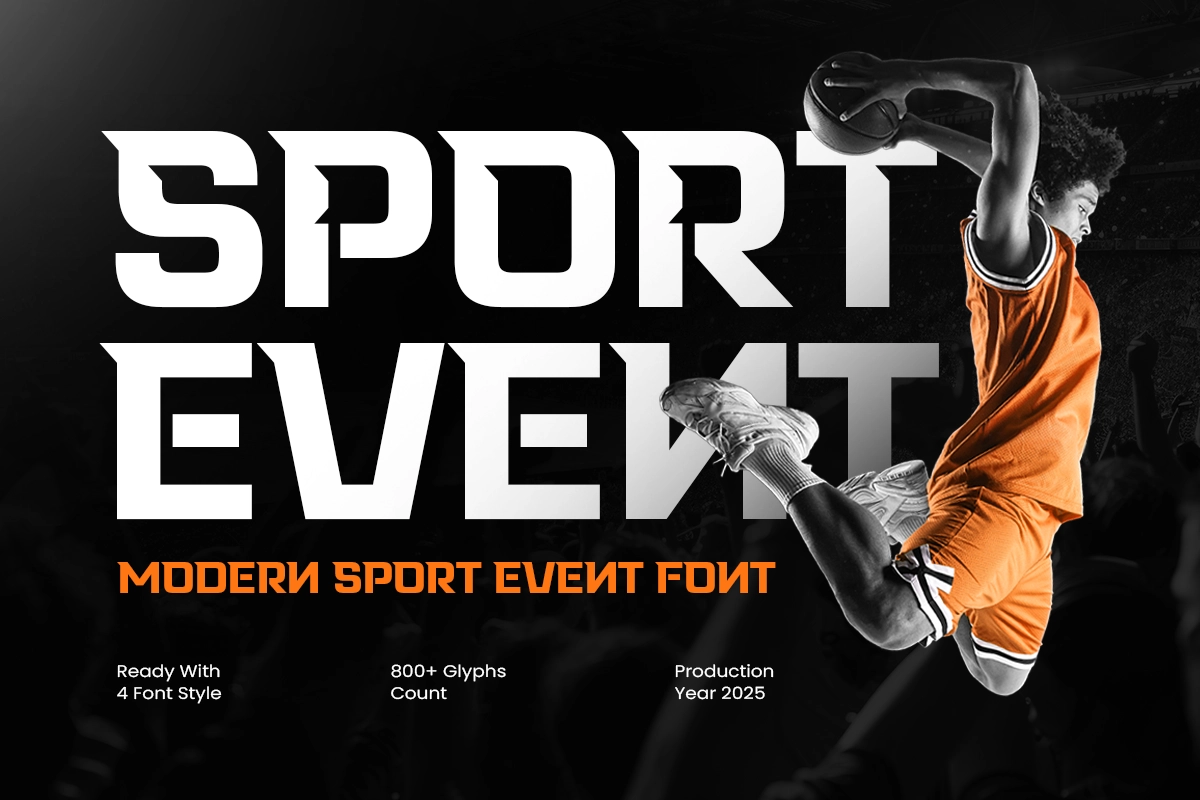 Sport Event - Modern Sport Athletic Font.webp