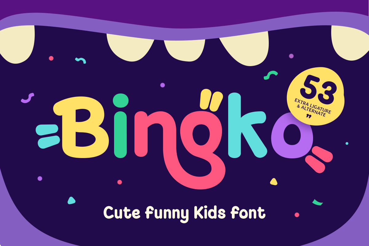 Bingko - Cute Funny Kids Font 1.png