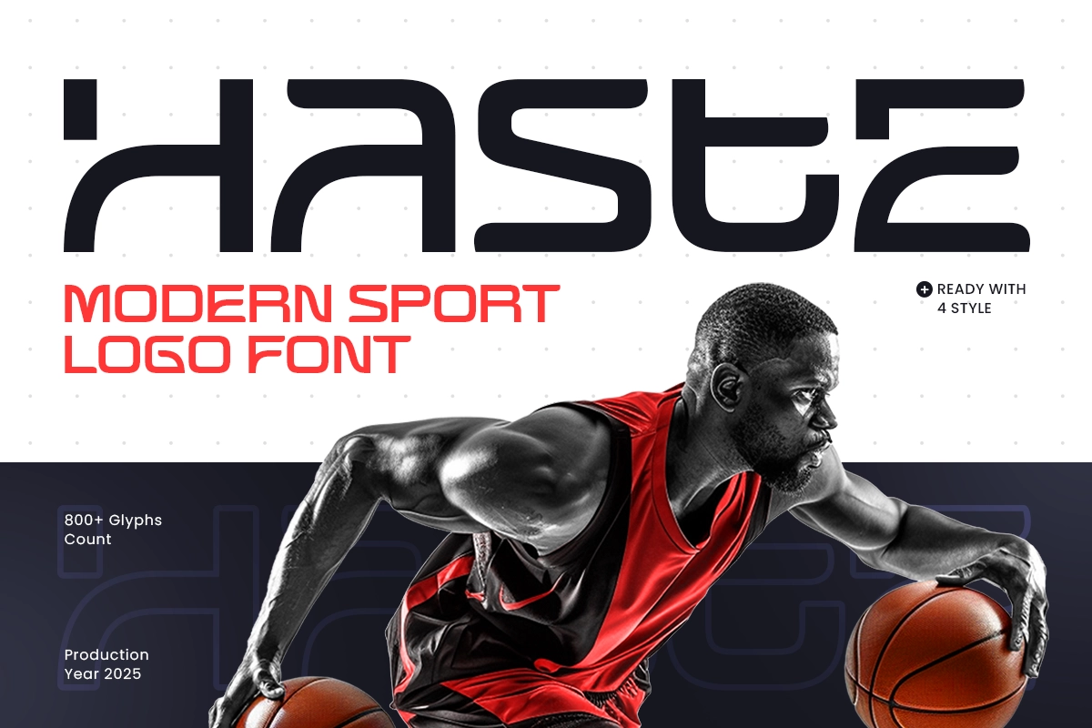 Haste - Modern Techno Sport Logo Font.webp