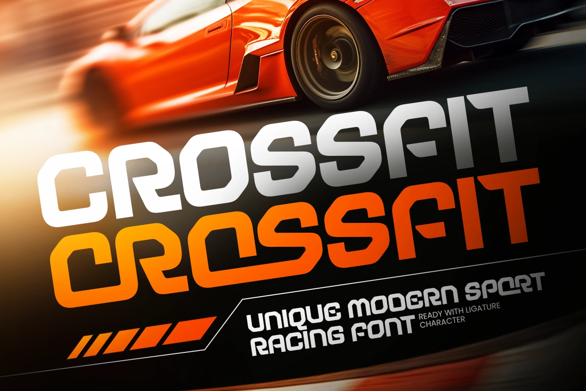 Crossfit - Modern Sport Racing Font.webp