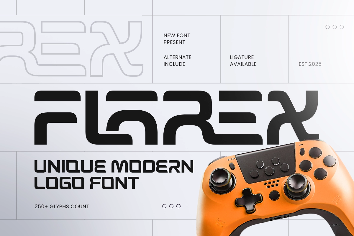 Flarex - Unique Gaming Logo Font.webp