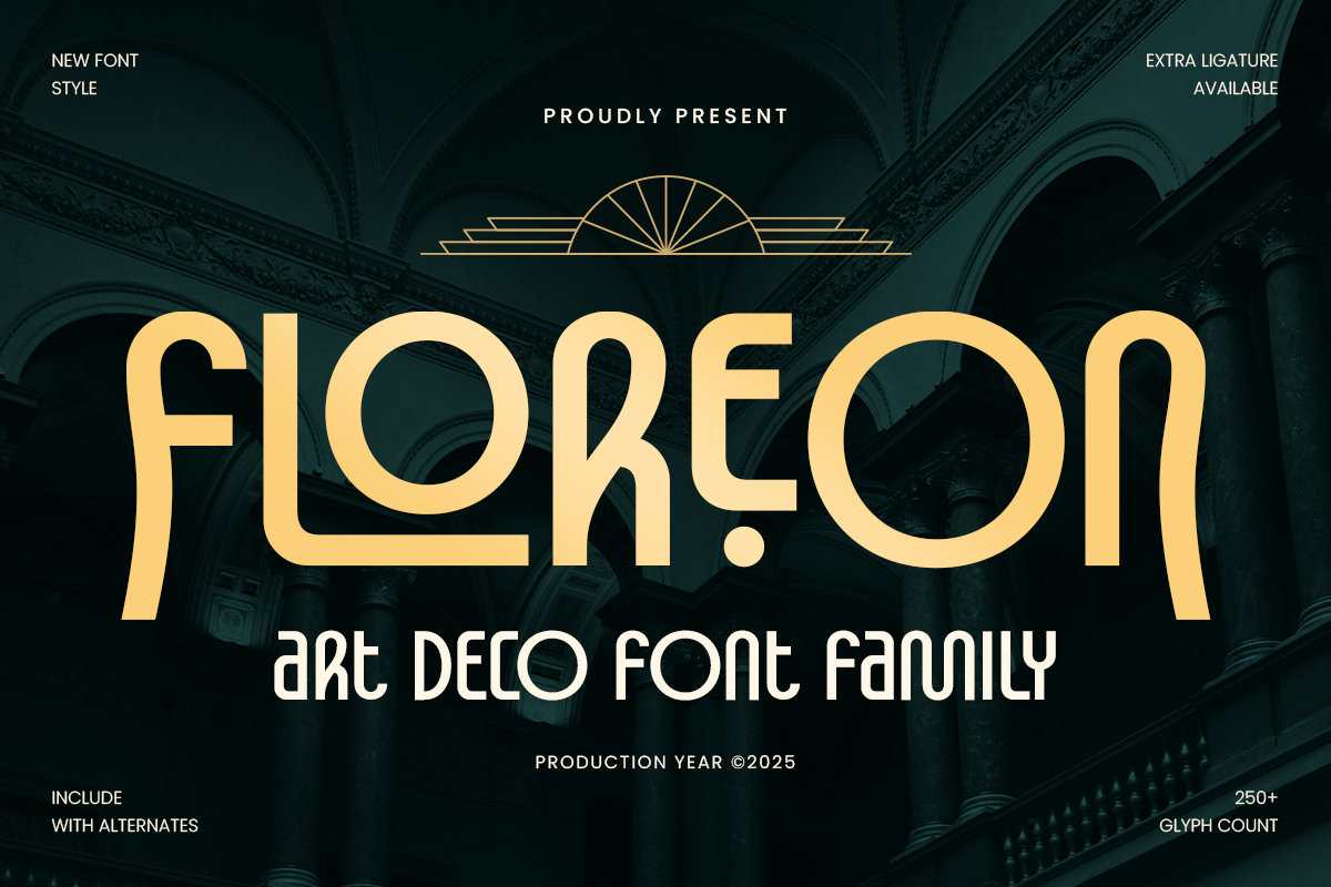 Floreon - Art Deco Family Font 1.png