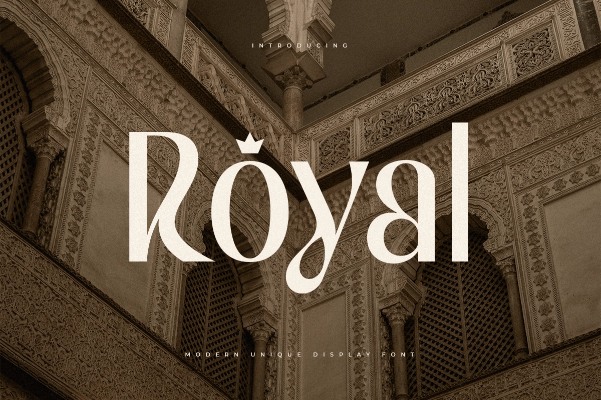 Royal - Modern Unique Display Font.webp