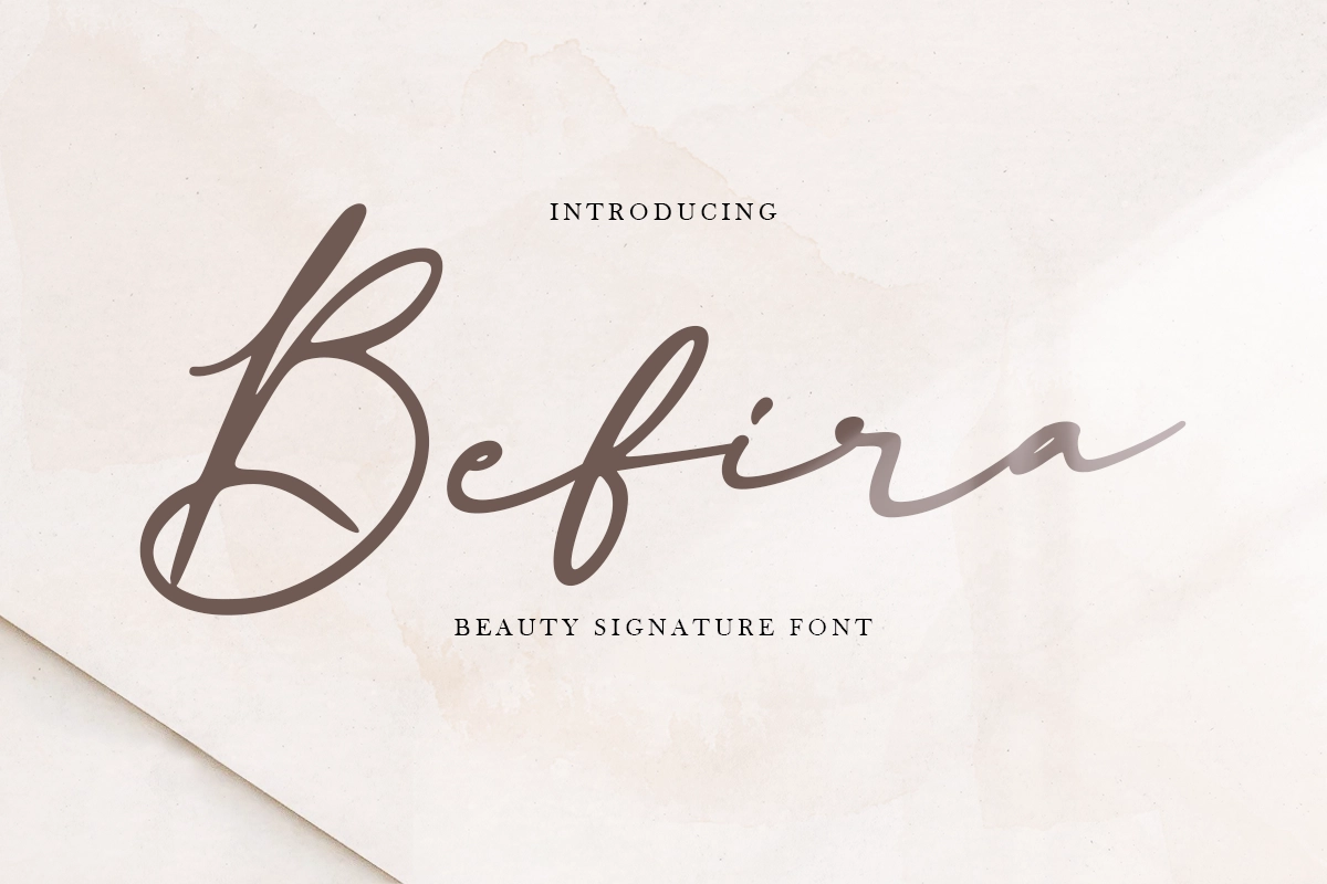 Befira - Feminine and Beauty Script font.webp