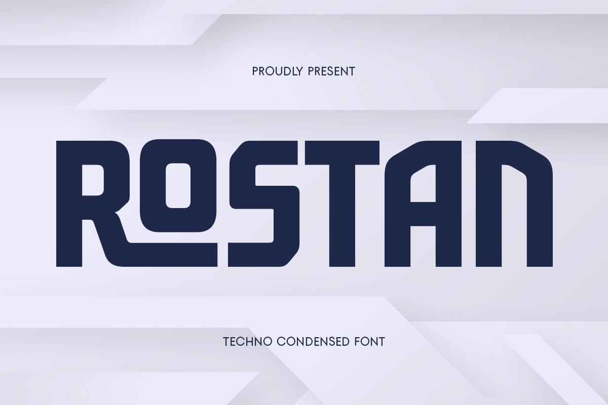 Rostan - Techno Condensed Font 1.png