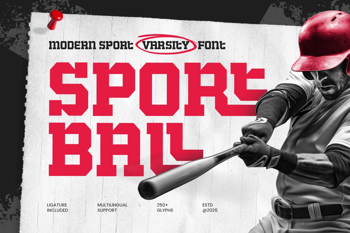 Sport Ball - Modern Sport Varsity Font.webp