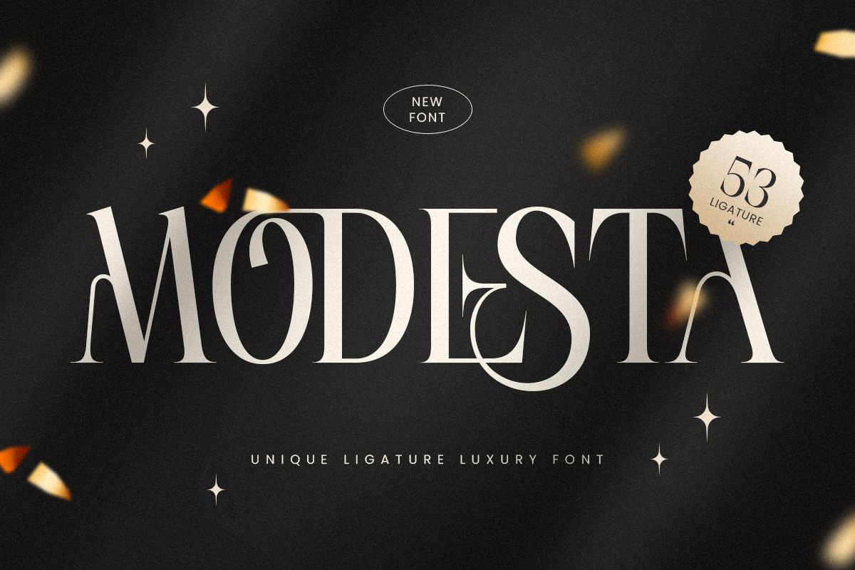 Modesta - Unique Ligature Luxury Font 0.png