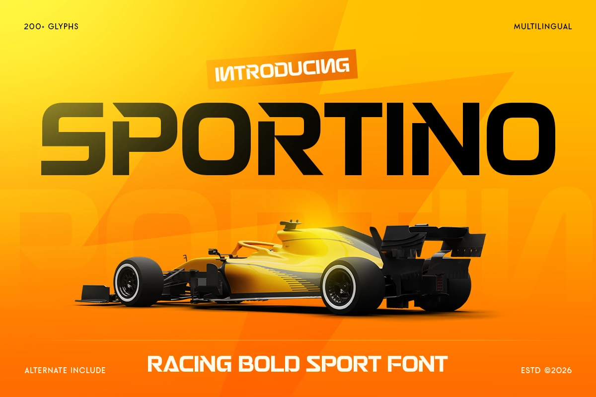 Sportino - Racing Bold Sport Font.webp