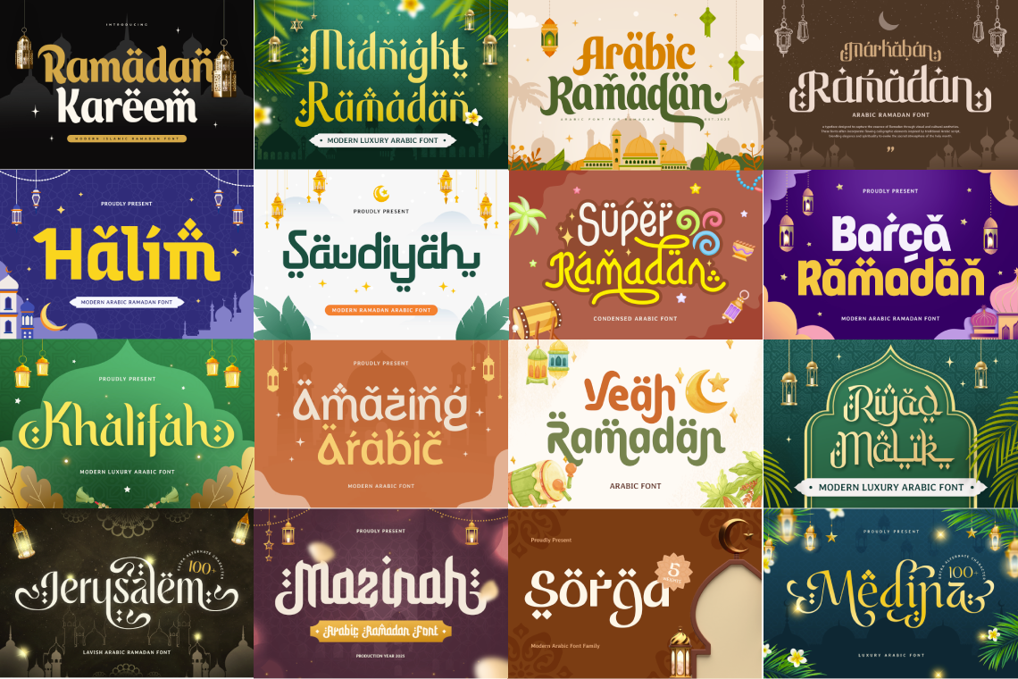 Collection of Arabic Ramadan Font Bundle by Sensatype Studio.png